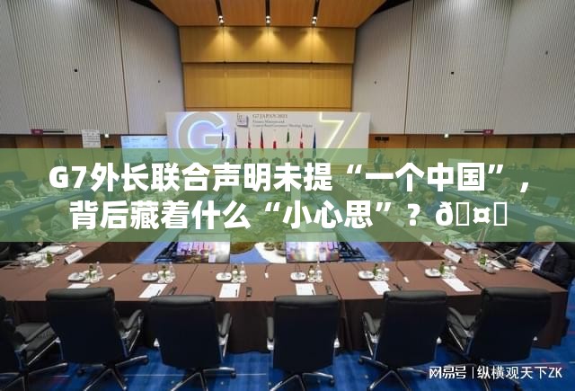 G7外长联合声明未提“一个中国”