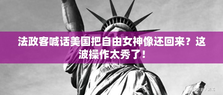 法政客喊话美国把自由女神像还回来